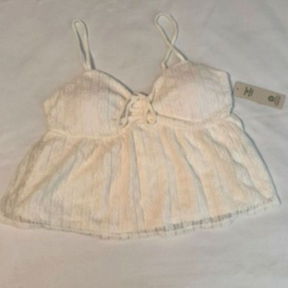 Cream Lace Tank Top – No Boundaries, NWT, Size XS